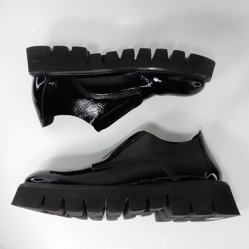 PEDRO GARCIA Silvia Platform Loafers Size 41 11 Black Patent Leather NEW - Picture 14 of 15